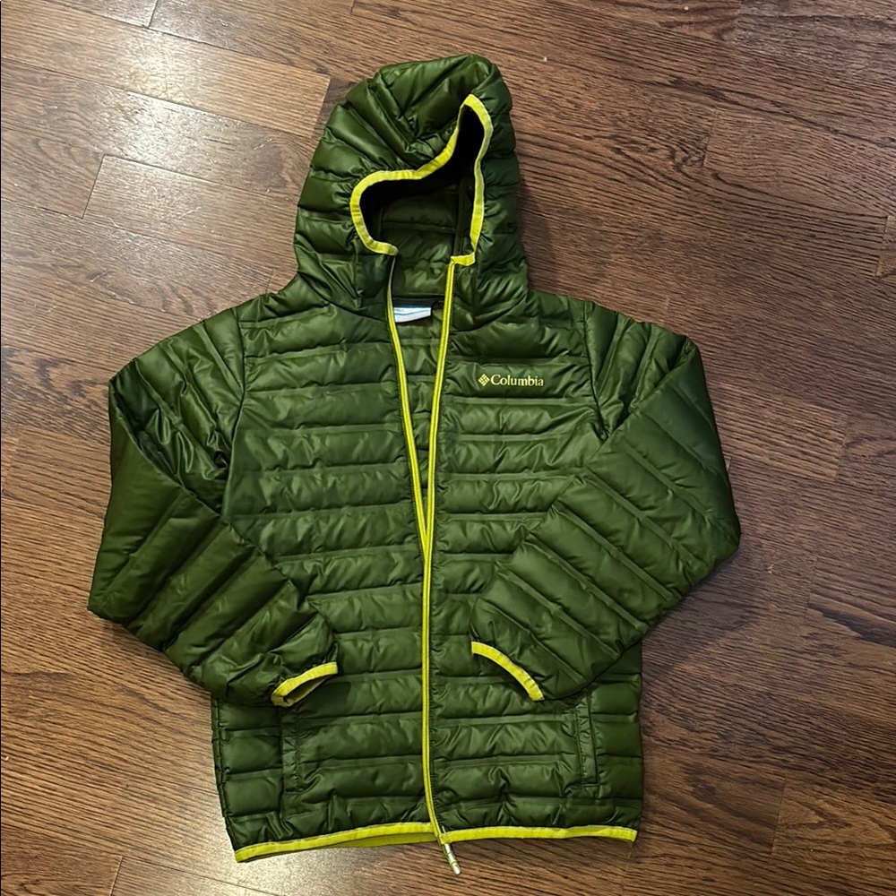 Columbia Green Puffer Jacket